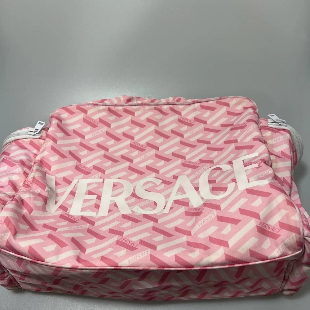Versace Baby Diaper Shoulder Bag Pink